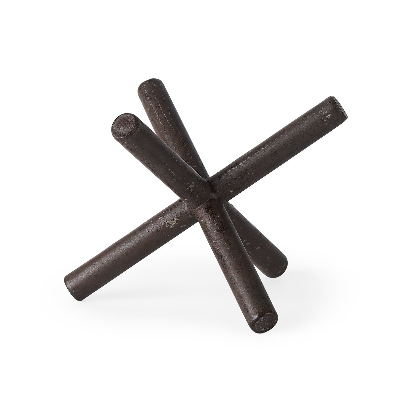 Astericks Medium Brown Metal Decor