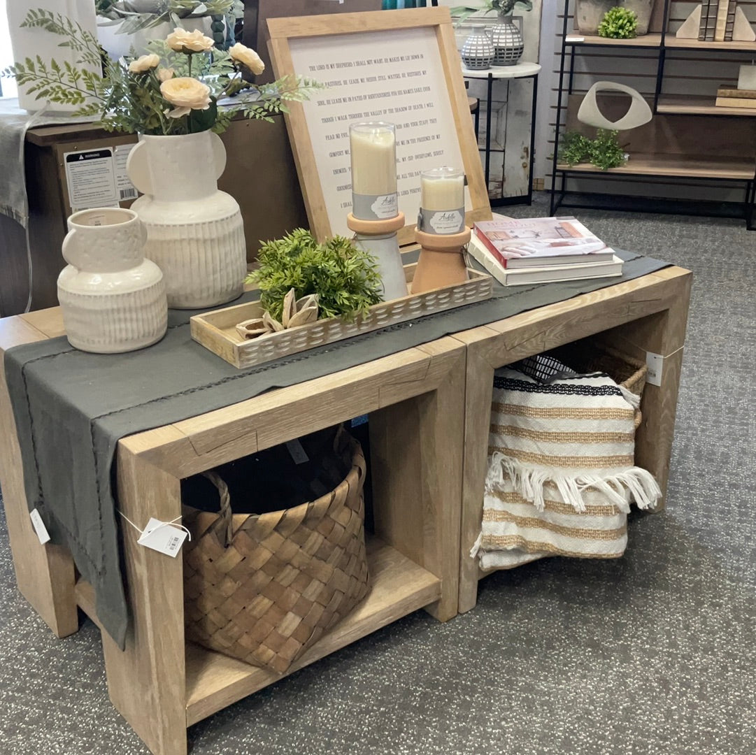 Troy End Table Meadow White