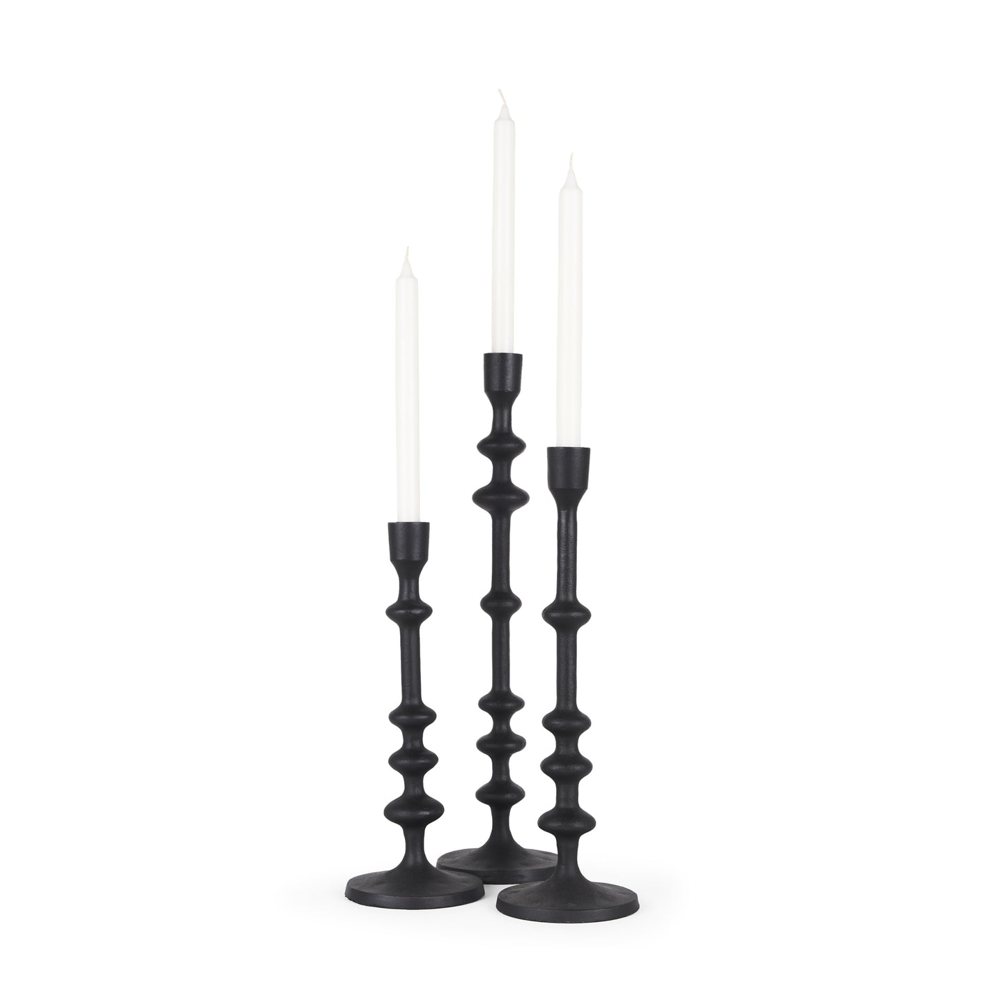 SO3 Black Metal Candle Holders