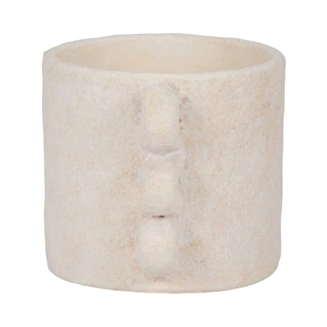 Cement Amphora Multi-Loop Handle Planter - White, 8 in.