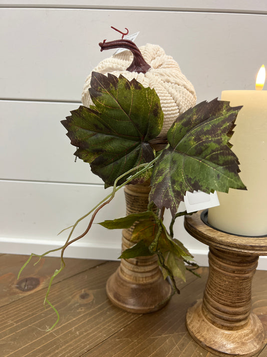 Green Leaves Candle Ring