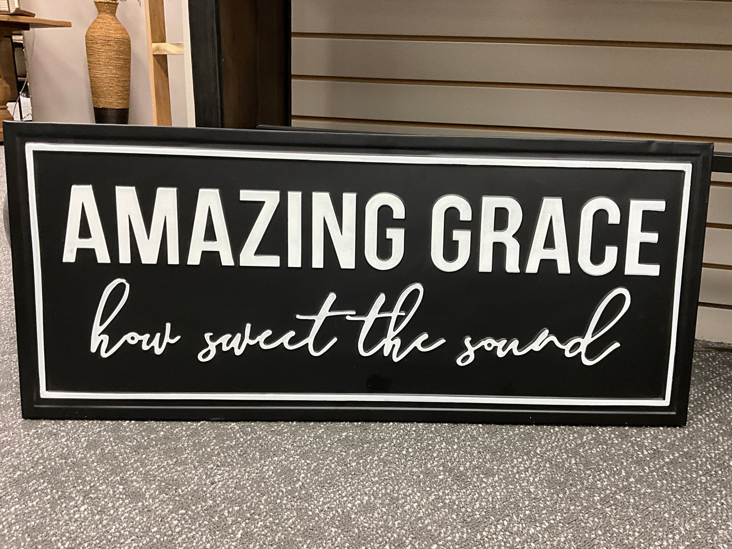 36" Amazing Grace Tin Sign