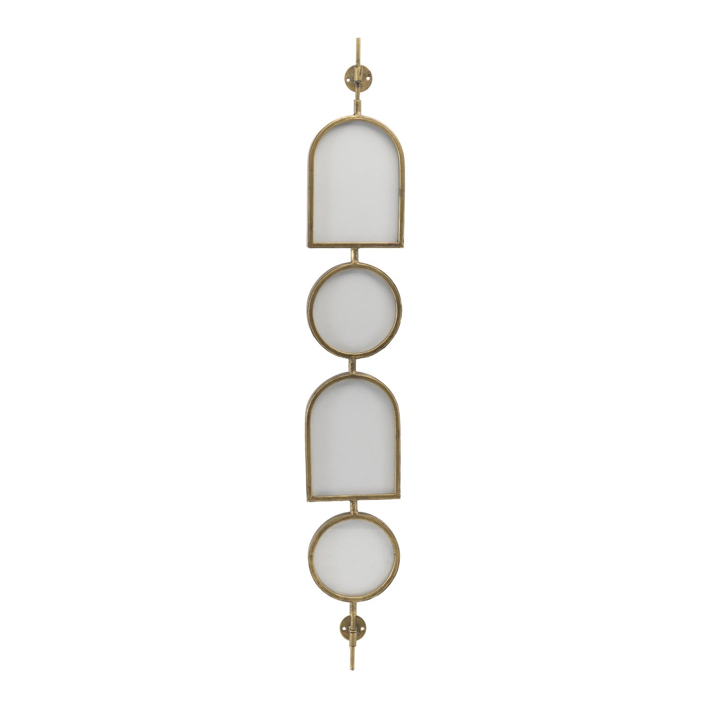 Wall Frame x4 35”H Iron/Glass