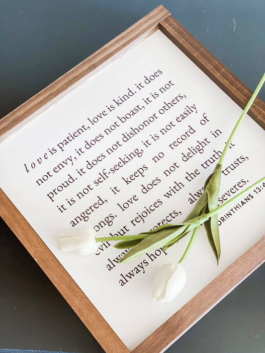 1 Corinthians 13 | Wall Art, Wall Decor, Home Decor