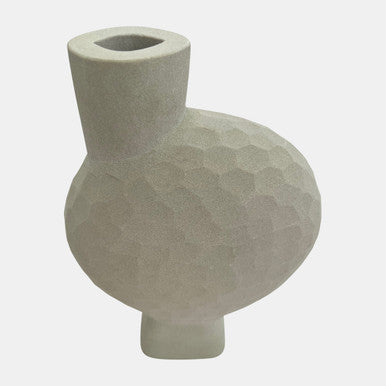 Stone Hammered Vase 11"