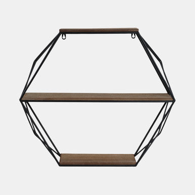 Hexagon Wall Shelf