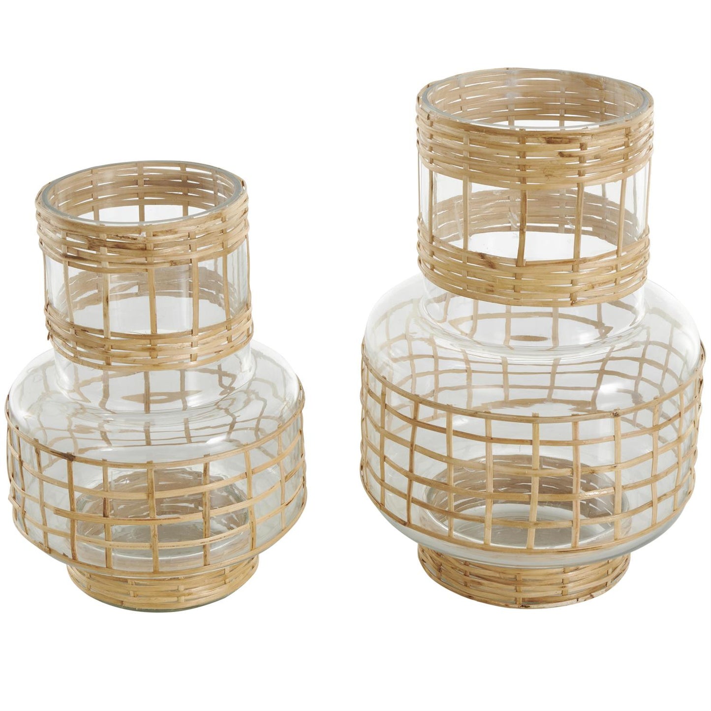 Clear Glass Wrapped Vase