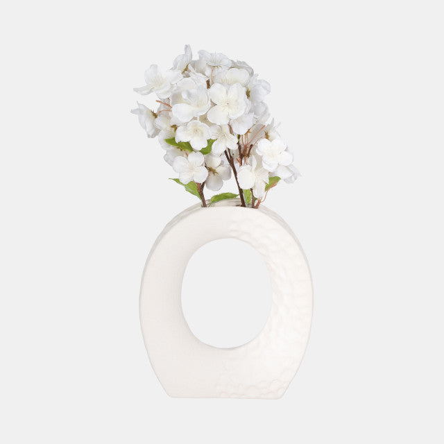 10" Rough Finish Open Cut-Out With Vase Opening