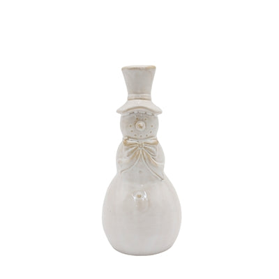 Small Porcelain Cream Snowman