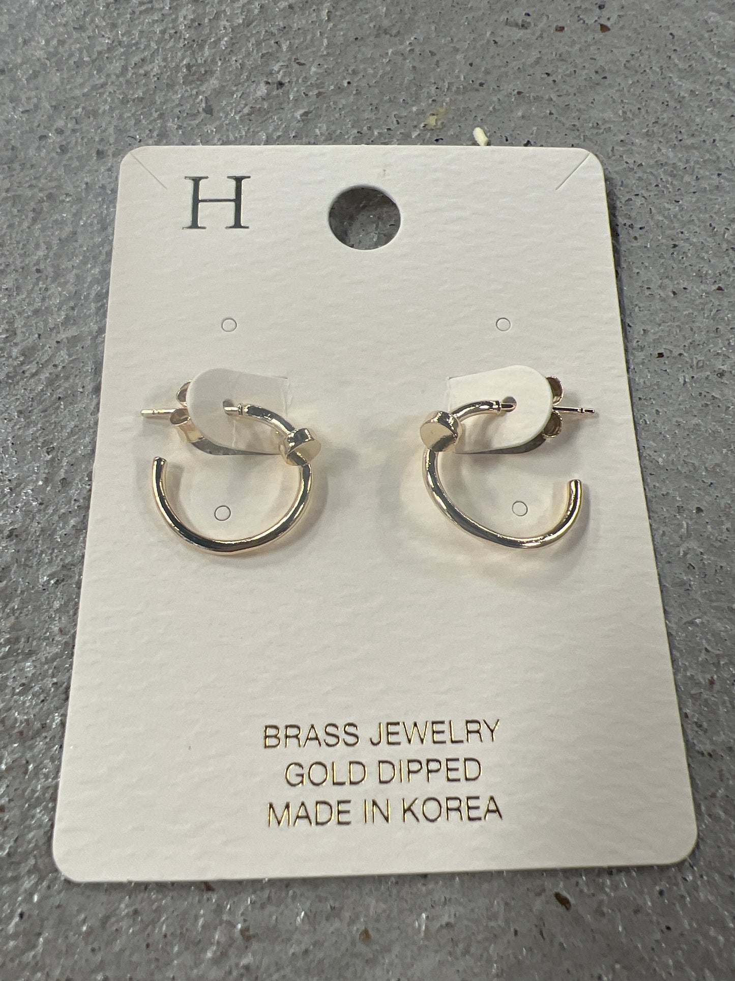 Nail Hoop Earring