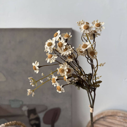 13''T Faux Daisies Floral Bunch, Dried Look Autumn Daisies