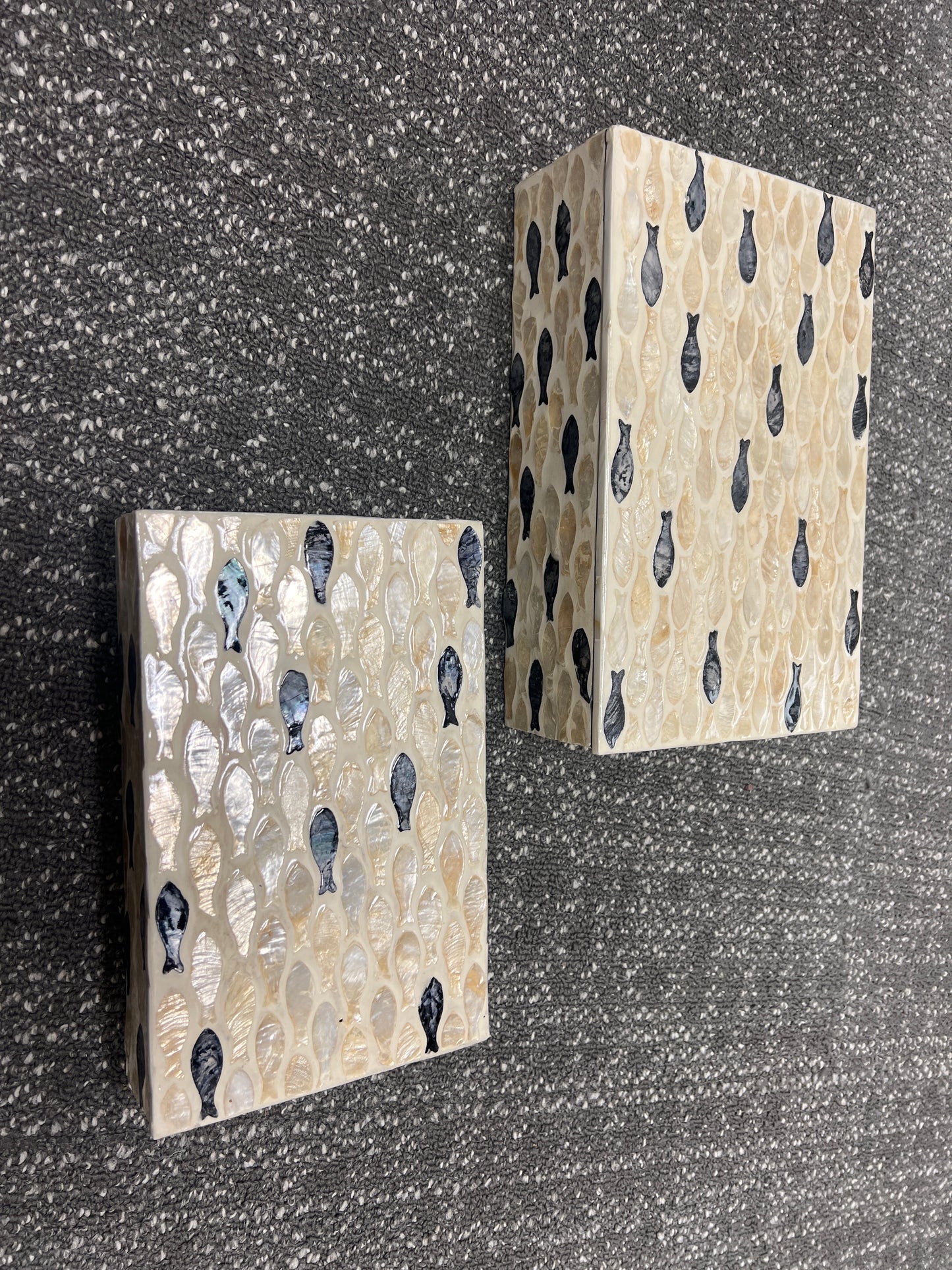 Fish Capiz Boxes- Multi Color