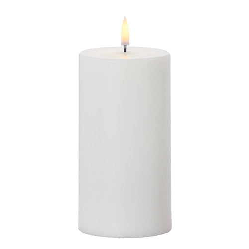 3x7 Uyuni White Pillar Candle