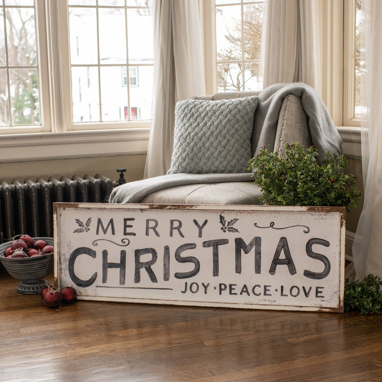 MERRY CHRISTMAS JOY, PEACE, LOVE SIGN