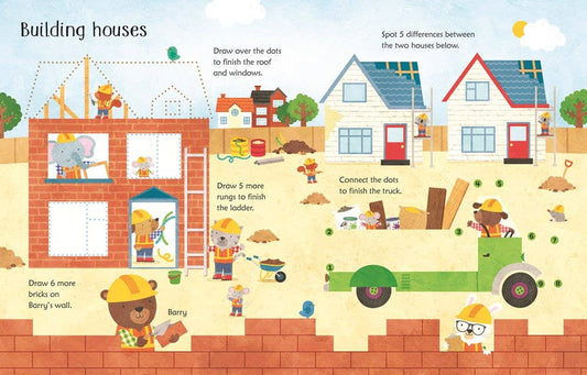 Wipe-Clean Construction Site Activities : Usborne
