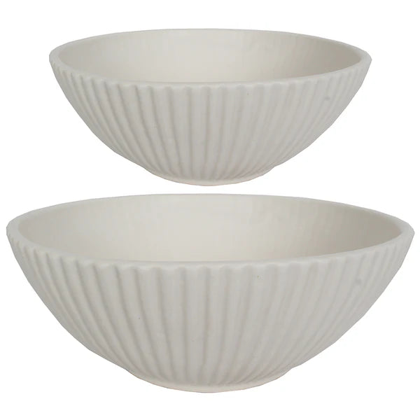 Ivory Matte Ceramic Bowl