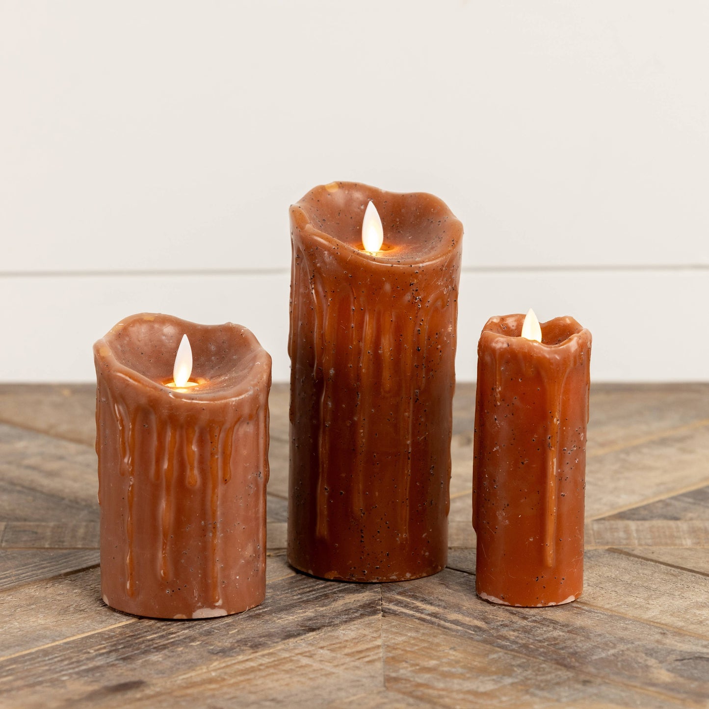 2X5" MOVING FLAME BRONZE PILLAR CANDLE