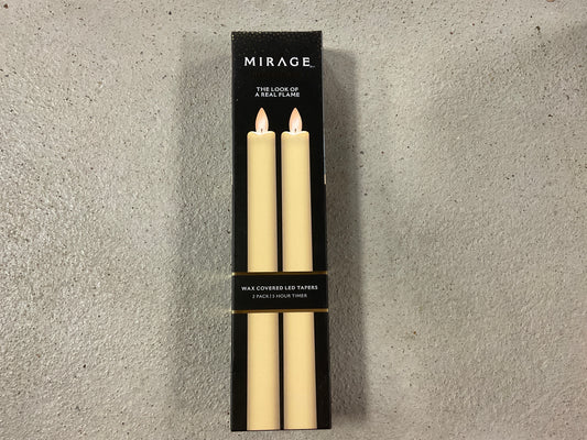 Wax Dipped Candle Tapers S/2