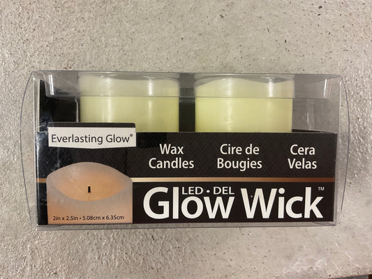 S/2 2x2.5 Glow Wick Candle