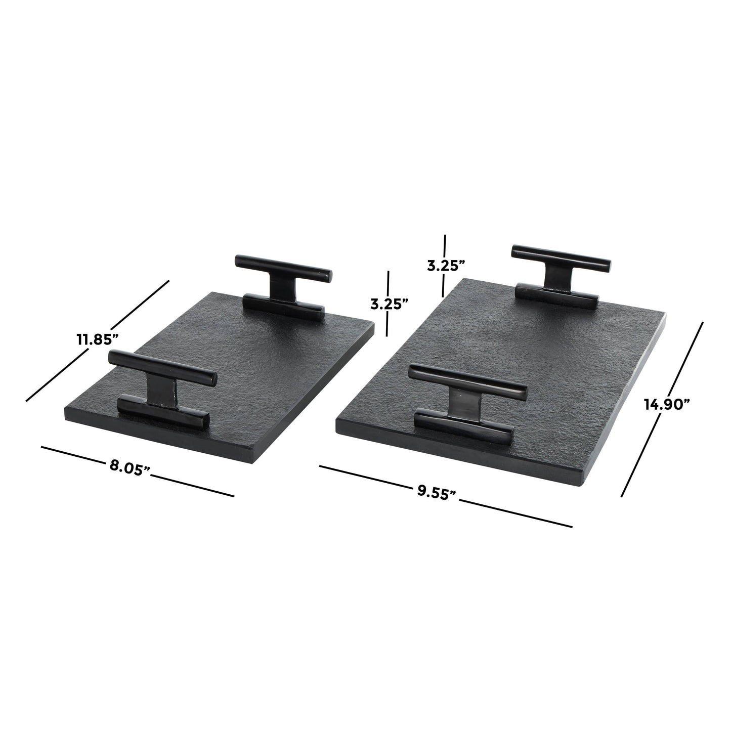 Modern Black Marble Tray