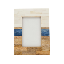 Bone And Wood Photo Frame