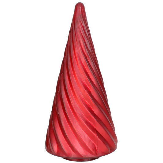 Red Matte Swirl Tree