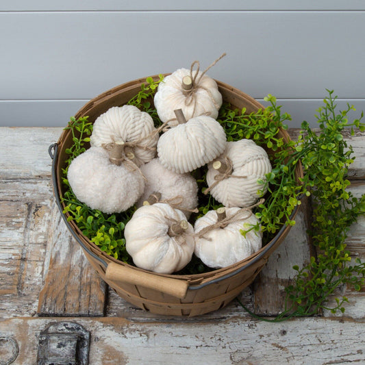 Creamy Soft Fabric Pumpkins)