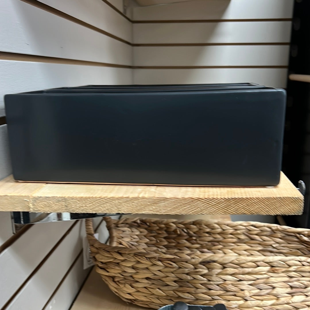 Black Ceramic Container