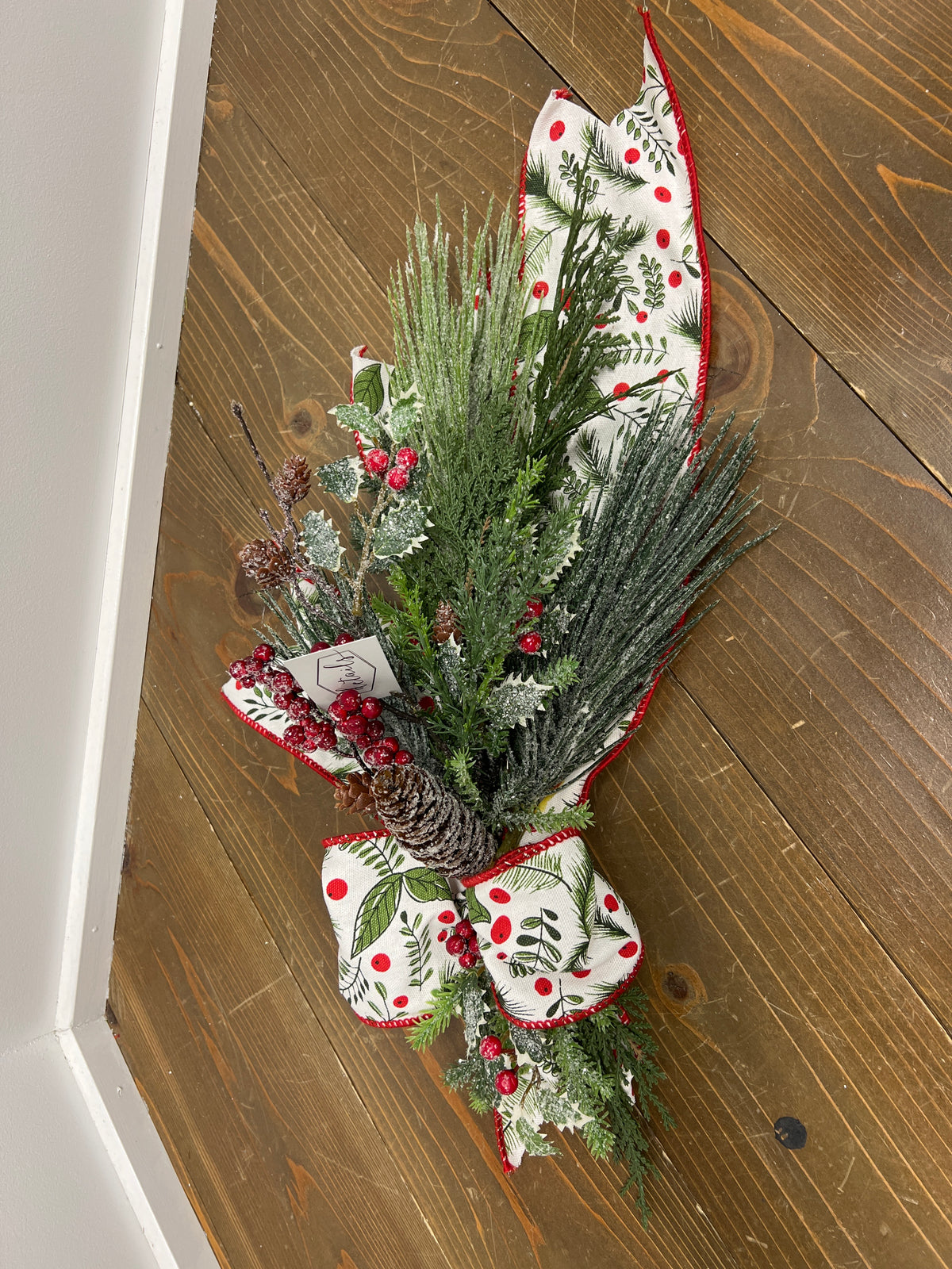 Red Berry with Ribbon Arrangement
