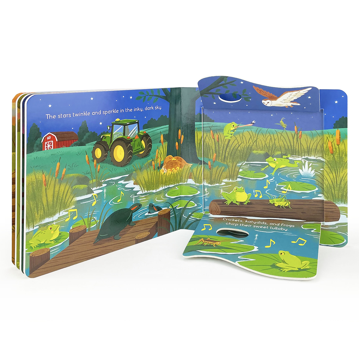 John Deere Kids Good Night Tractor Lift a Flap Board Book