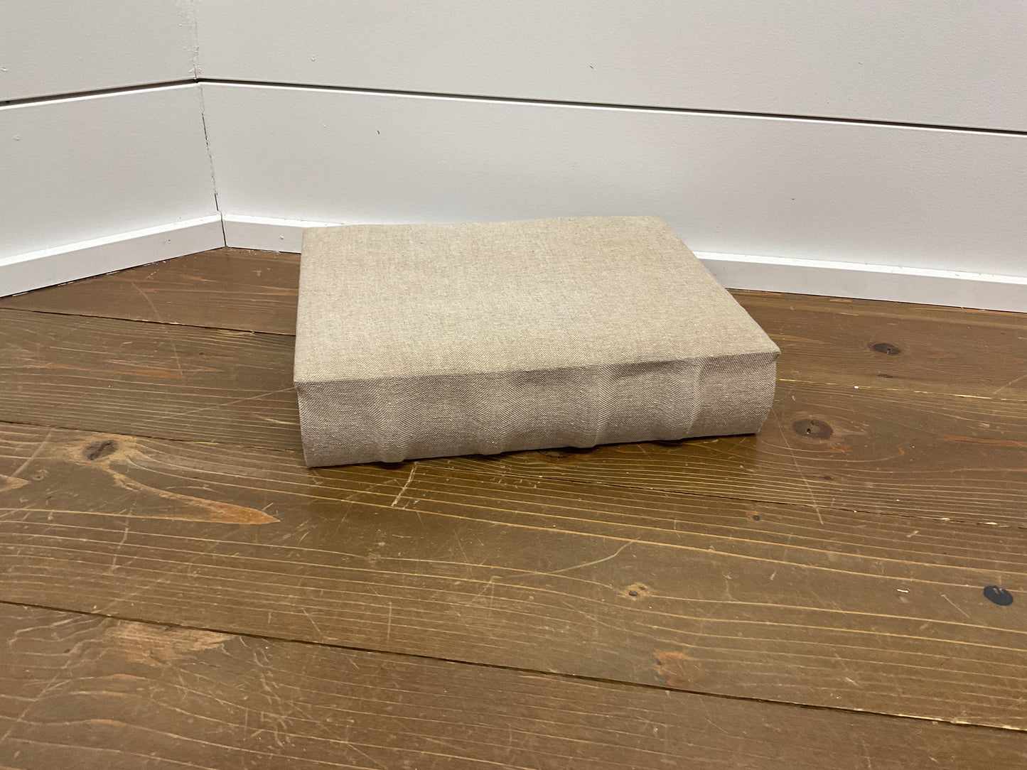 11" Beige Linen Book