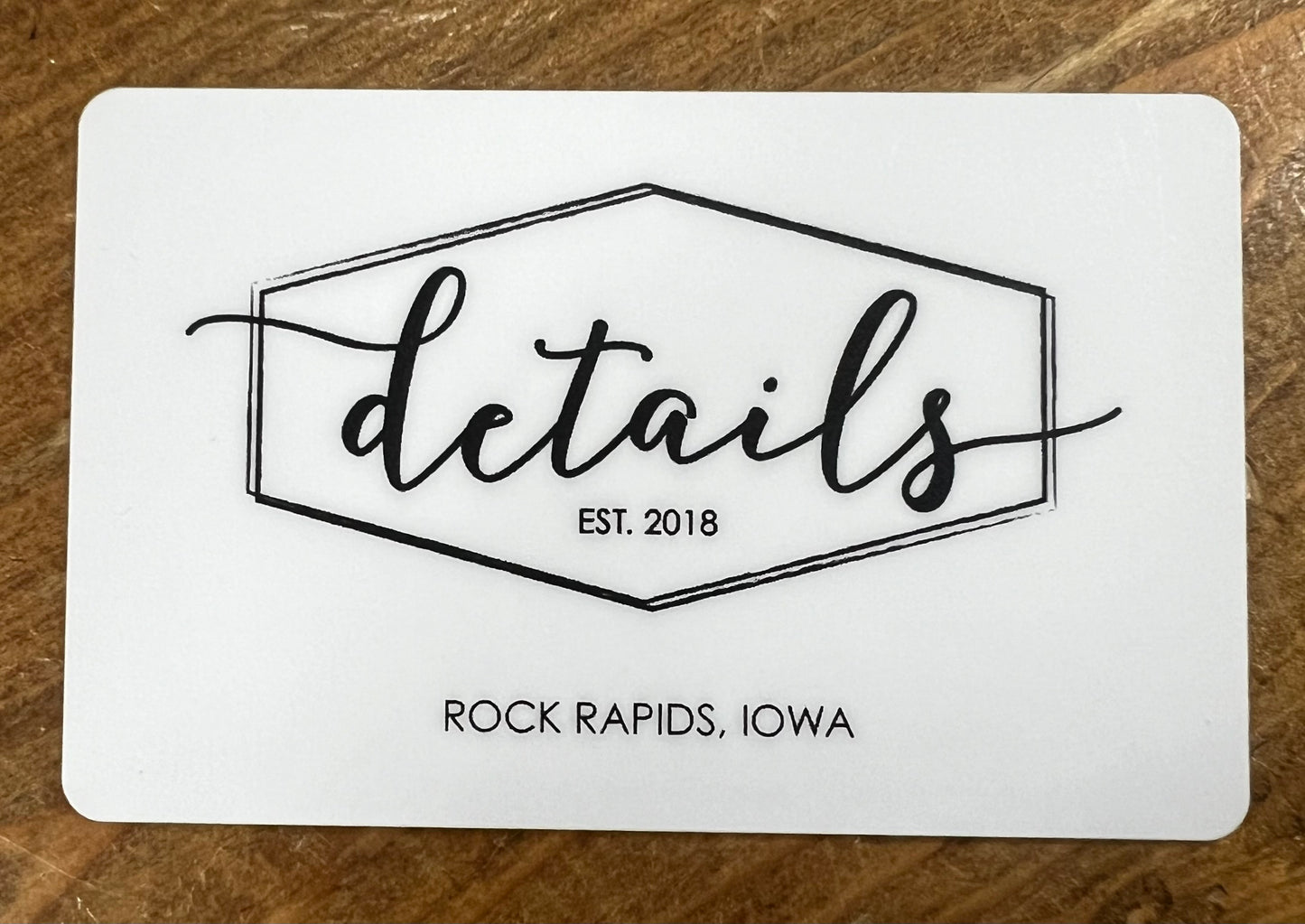 Details Gift Card