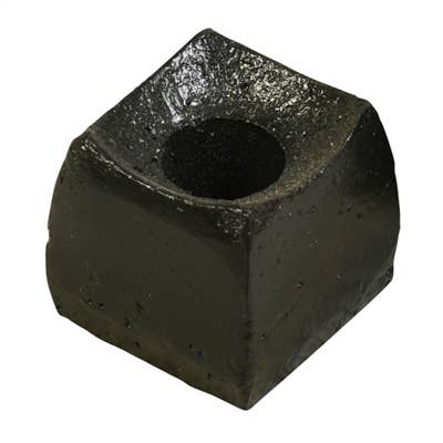 Tatara Taper Holder, Cast Iron - Square - Black