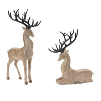 13" Deer with Brown Antlers