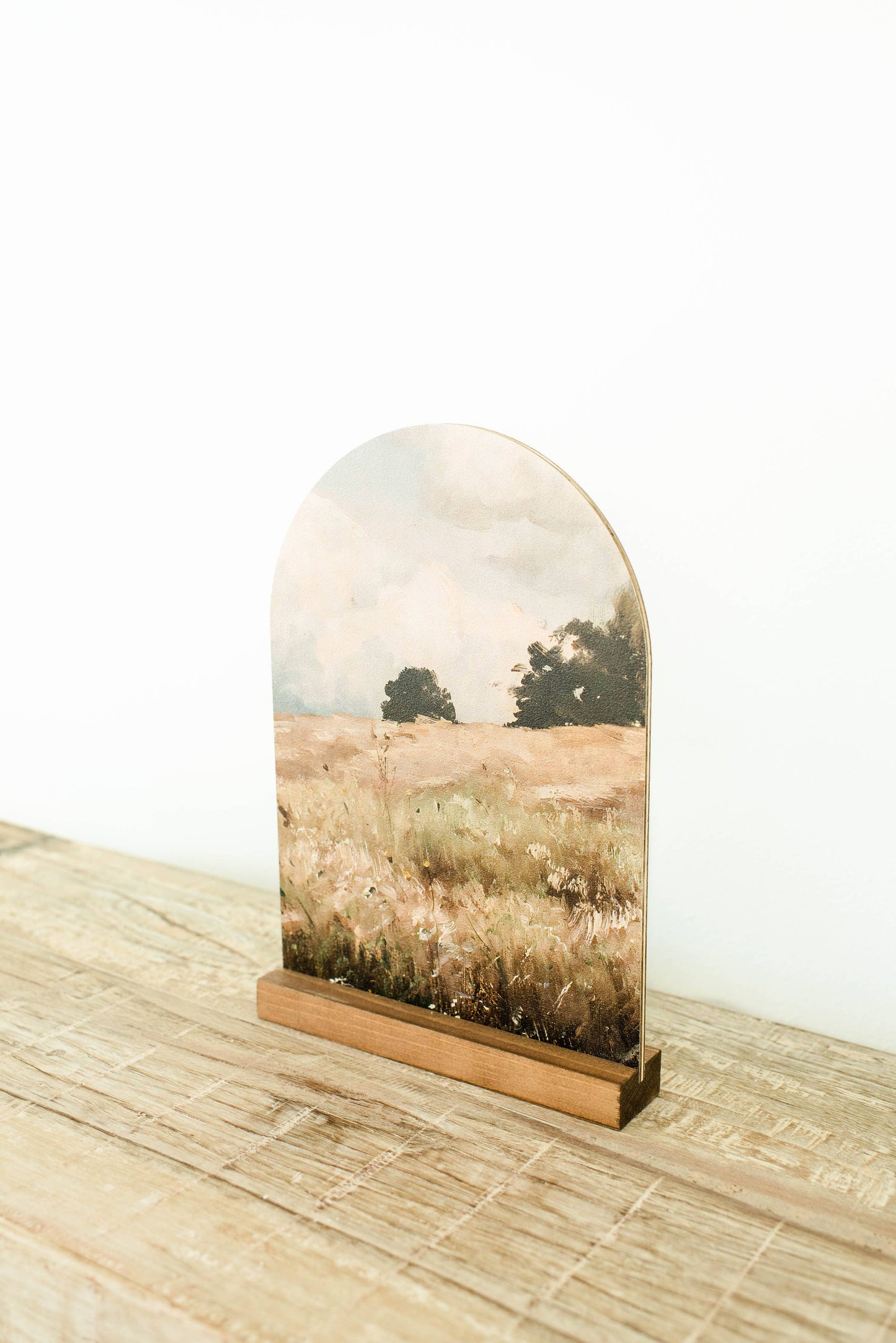 Arch Wood Base *BASE ONLY! Arches Sold Separately*: Dark Walnut / Small