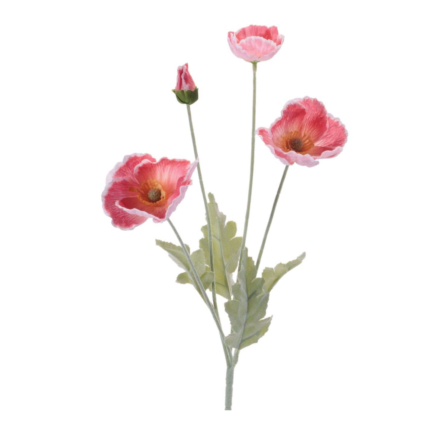 Poppy Spray 25”H Fabric