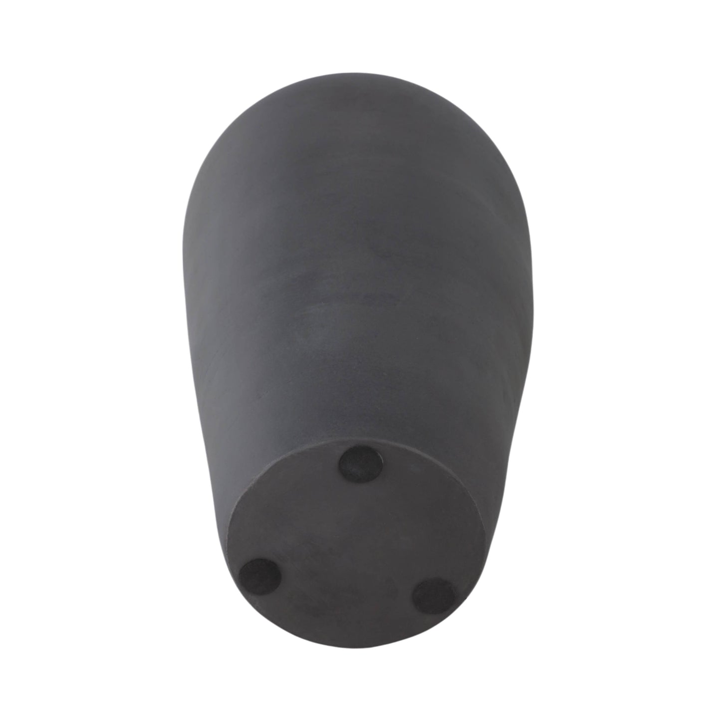 Ceramic Cylinder Ribbed Floor Vase Decor - Black, 16 in.