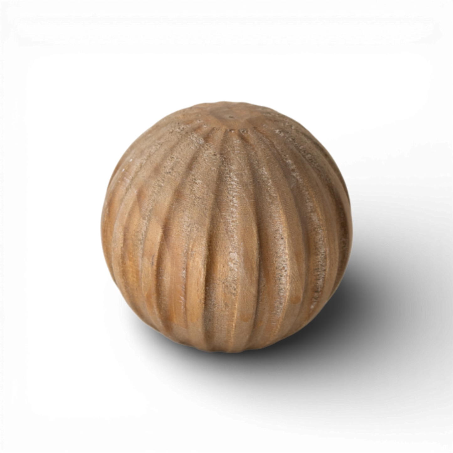 PN102 Pine Wood Orb Brown 4" PK6
