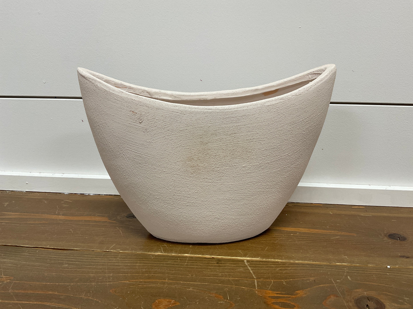 11" Textured Oval Vase