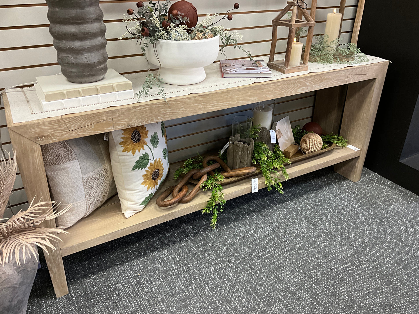 Troy Console Table Meadow White