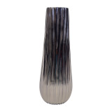 Metal 15" Jesson Small Graphite Vase