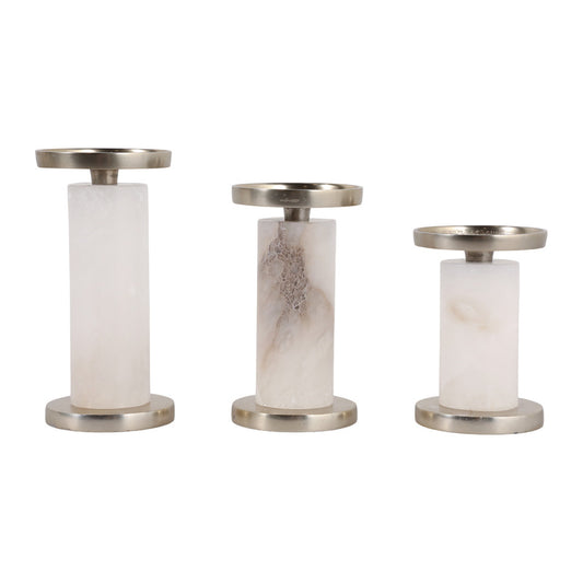 Ascend Alabaster Candle Holders
