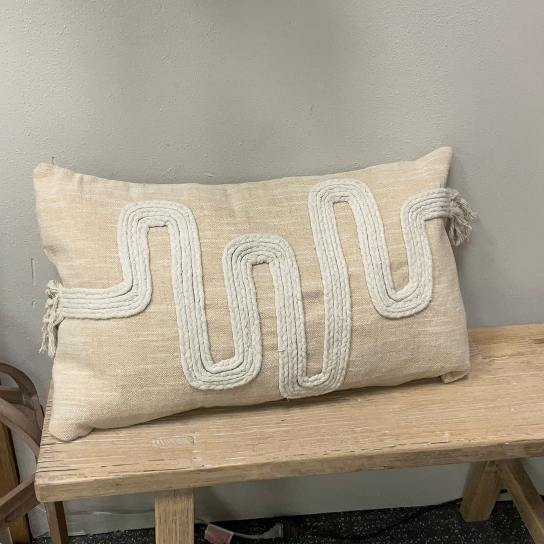 24x14 Cotton/Jute Blend Throw
