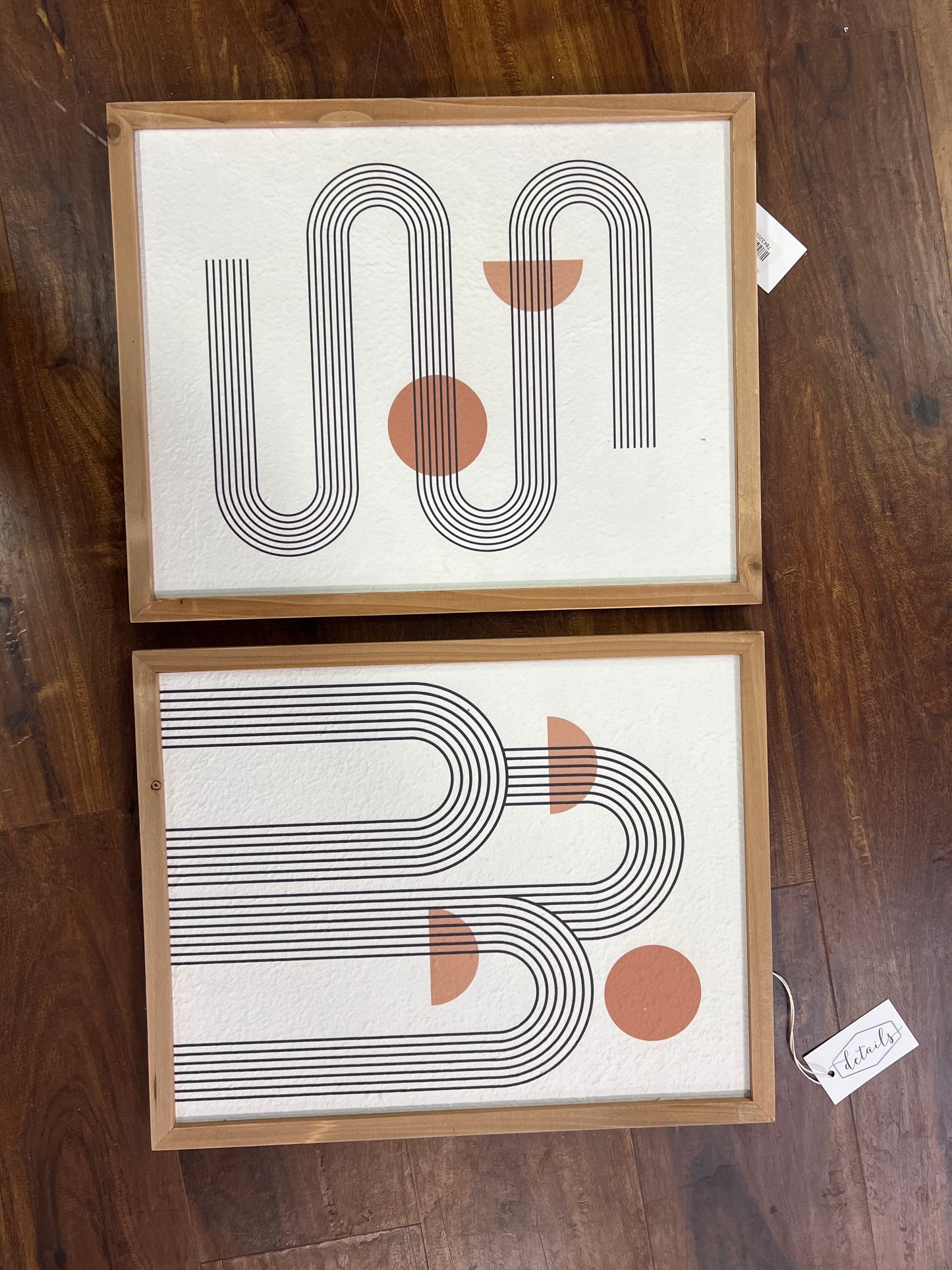 Wood Framed Wall Art Asst