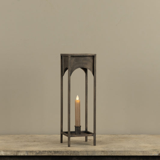 15" LORRAINE TAPER CANDLE LANTERN