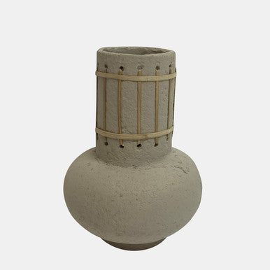 Ecomix, 10” Nomad Vase, ivory