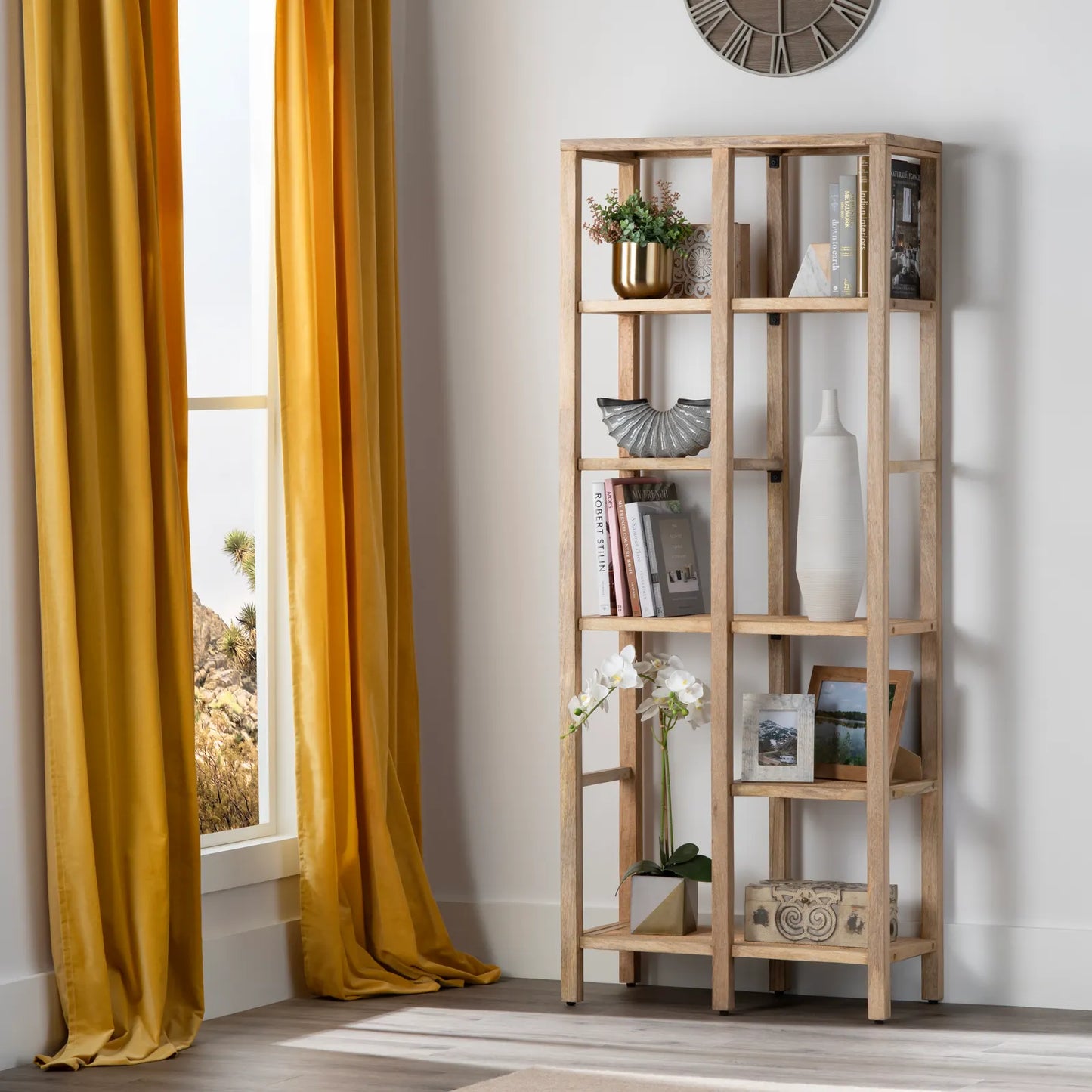 Wood Display & Storage Shelf