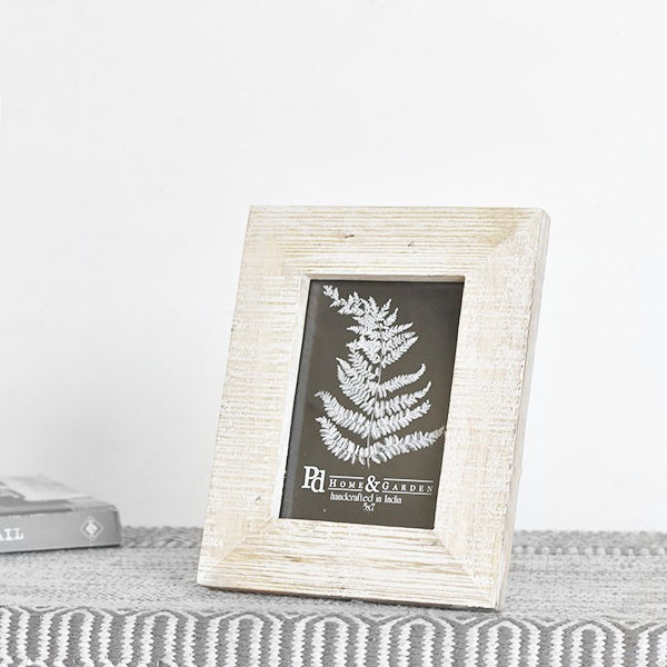 5 X 7″ WHITE WASH PHOTO FRAME