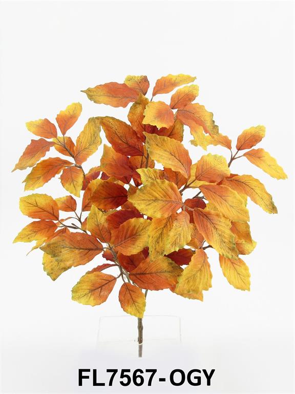 Elm Leaf Spray 20.5" Orange