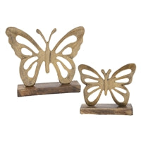 Antique Gold Butterfly Stand
